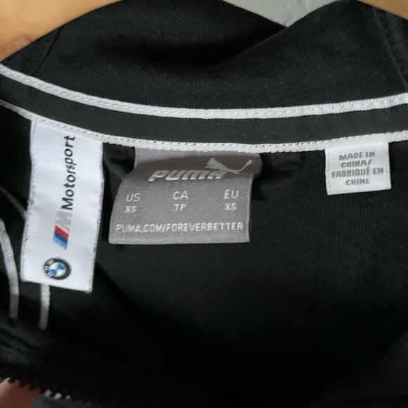 BMW M Motorsport Women’s Sweat Jacket Collab  Puma•••Black Zip Hoodie,  XS - Picture 11 of 13